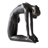 Detailed information about the product Adairs Black Decor Pas De Deux Bronze Bending Statue