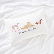 Detailed information about the product Adairs White Pillowcase Pawsitive Vibes Only Text Pillowcase Text Pillowcase White