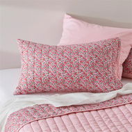 Detailed information about the product Adairs Pink King Pillowcase Each Pippa Pink Floral Quilted