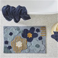 Detailed information about the product Adairs Blue Poppy Sea Blue Multi Bath Mat
