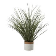 Detailed information about the product Adairs Green Faux Plant Potted Green Ornamental Grass