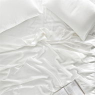 Detailed information about the product Adairs Antique White Pure Silk King Sheet Set