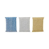 Detailed information about the product Adairs Silver 3 Pack Remi Gold & Blue Metallic Thread Sponge Pack
