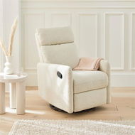 Detailed information about the product Adairs Riley Pearl Boucle Recliner Chair - Natural (Natural Chair)