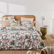 Detailed information about the product Adairs Green King Rio Palm Quilt Cover Set