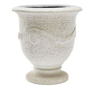 Detailed information about the product Adairs White Urn Riviera Antique White Urn