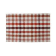 Detailed information about the product Adairs Romeo Raspberry & Beige Check Rug - Red (Red 160x230cm)