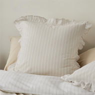 Detailed information about the product Adairs Ruffle Natural Pillowcase (Natural European Pillowcase Each)