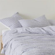 Detailed information about the product Adairs Blue European Pillowcase Each San Remo Indigo Pillowcase Blue