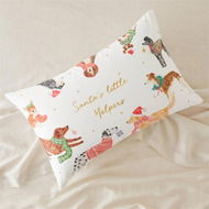 Detailed information about the product Adairs White Santas Little Yelper Christmas Text Pillowcase