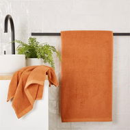 Detailed information about the product Adairs Orange Face Washer Savannah Chestnut Textured Towel Range Orange