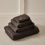 Detailed information about the product Adairs Coal-Black Savannah Textured Towel Range Bath Sheet