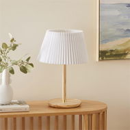 Detailed information about the product Adairs White Savoy & Natural Table Light