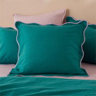 Detailed information about the product Adairs Scallop Teal Pillowcases - Blue (Blue King Pillowcase Each)