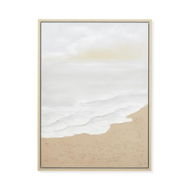 Detailed information about the product Adairs Natural Shorebreak Texture Canvas Wall Art