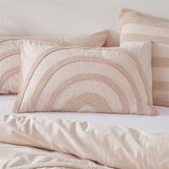 Detailed information about the product Adairs Pink Standard Pillowcase Pair Skye Tufted Shell