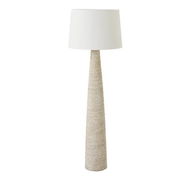 Detailed information about the product Adairs Natural Somers and White Floor Light Lamp