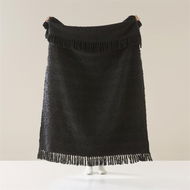 Detailed information about the product Adairs Somerset Black Throw (Black Throw)