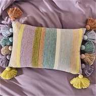 Detailed information about the product Adairs Sorbet Pastels Stripe Cushion - Purple (Purple Small)