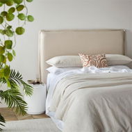 Detailed information about the product Adairs Stockholm Bedhead Double Natural (Natural Double)