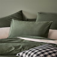 Detailed information about the product Adairs Green King Pillowcase Pair Stonewashed Cotton Basil Pillowcase Green