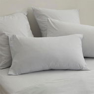 Detailed information about the product Adairs Stonewashed Cotton Cloud Pillowcases - Grey (Grey Queen Pillowcase Pair)