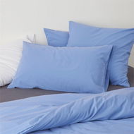 Detailed information about the product Adairs Blue Stonewashed Cotton French Blue European Pillowcase Each