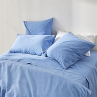 Detailed information about the product Adairs Stonewashed Cotton French Blue Pillowcase (Blue King Pillowcase Pair)