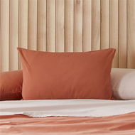 Detailed information about the product Adairs Stonewashed Cotton Paprika Pillowcases - Red (Red European Pillowcase Each)