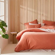 Detailed information about the product Adairs Red Queen Stonewashed Cotton Paprika Quilt Cover