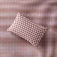 Detailed information about the product Adairs Purple Stonewashed Cotton Printed Lilac Gingham European Pillowcase Each