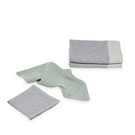 Detailed information about the product Adairs Green Set Stonewashed Waffle Mint & Blue Tea Towel & Dishcloth Set