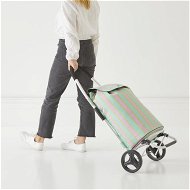 Detailed information about the product Adairs Pink Trolley Summer Stripe Shopping Trolley Pink