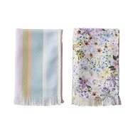 Detailed information about the product Adairs Summer Summer Sorbet Multi Tea Towel Pack of 2orbet Tea Towel 50x70cm Multi 2 Pack - Purple (Purple 2 Pack)