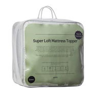 Detailed information about the product Adairs White Super Loft Queen Mattress Topper