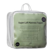 Detailed information about the product Adairs White Super King Super Loft Mattress Topper