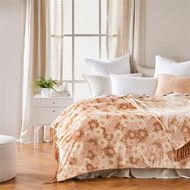 Detailed information about the product Adairs Supersoft Daisy Dreams Blanket - Pink (Pink Blanket)