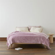 Detailed information about the product Adairs Pink Supersoft Wisteria Blanket