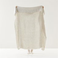 Detailed information about the product Adairs Natural Throw Suri Linen