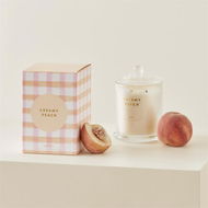 Detailed information about the product Adairs Pink Taylor Home Fragrance Creamy Peach Candle 360g