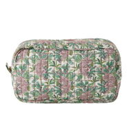 Detailed information about the product Adairs Tiger Palm Cos Bag - Green (Green Cosmetic Bag)