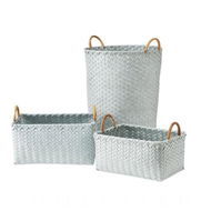 Detailed information about the product Adairs Blue Large Rectangle Basket Tilda Blue Large Rectangle Basket