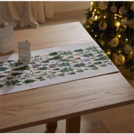 Detailed information about the product Adairs Green Table Runner Tis The Season Festive