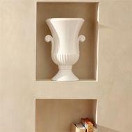 Detailed information about the product Adairs Toulouse White Large Urn (White Urn)