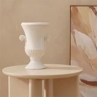 Detailed information about the product Adairs Toulouse White Small Urn (White Urn)