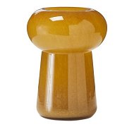 Detailed information about the product Adairs Orange Vase Tuba Amber Vase Orange