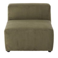 Detailed information about the product Adairs Tulsa Forest Corduroy 1 Seater Modular Lounge Chair - Green (Green 1 Seater)