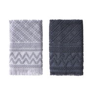 Detailed information about the product Adairs Blue Tea Towel Turin Steel Blue Tea Towel 2 Pack