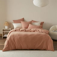 Detailed information about the product Adairs Ultra Soft Jersey Clay Pillowcases - Brown (Brown European Pillowcase Each)