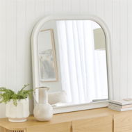 Detailed information about the product Adairs Venezia Ivory Arch Mirror - White (White Mirror)